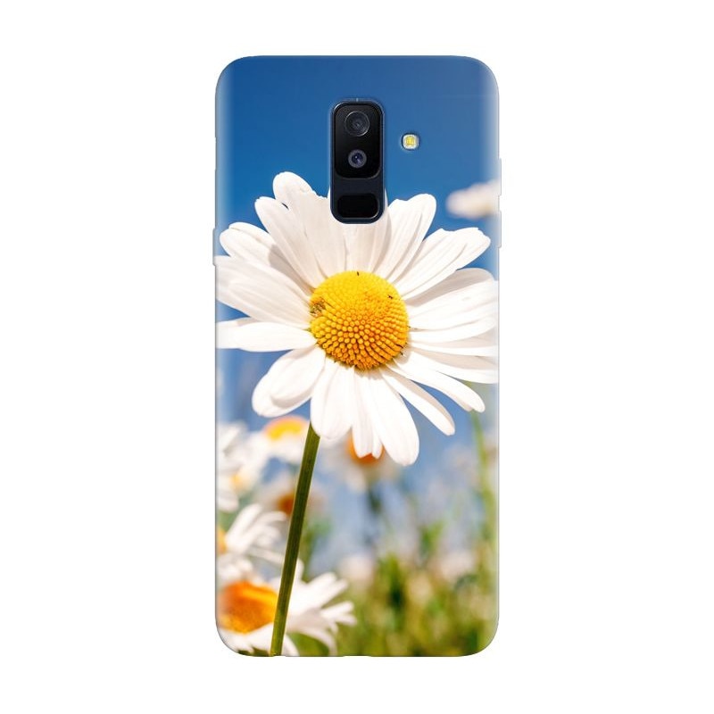 Husa silicon pentru Samsung Galaxy J8 2018, Daisies Field Flowers