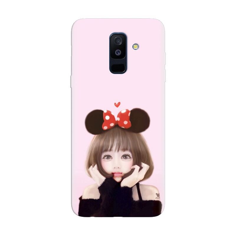 Husa silicon pentru Samsung Galaxy J8 Plus 2018, Girly 002