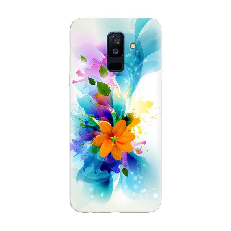 Husa silicon pentru Samsung Galaxy J8 Plus 2018, Flower 011