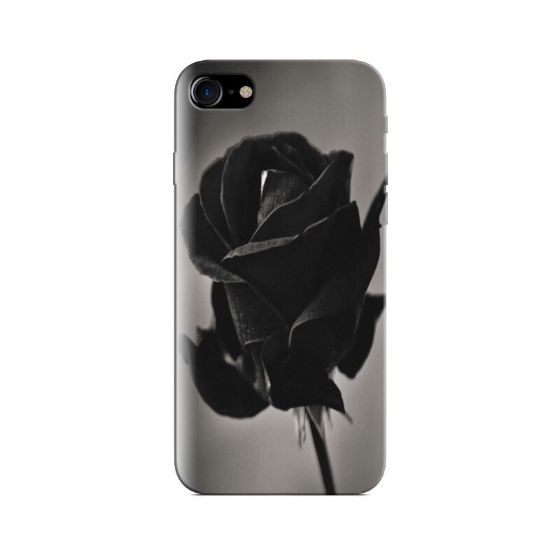 Husa Iphone 8 Abstract Black Rose Flowers
