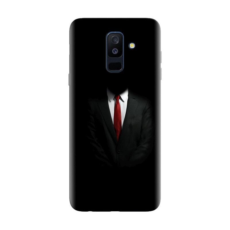 Husa silicon pentru Samsung Galaxy J8 2018, Mystery Man In Suit