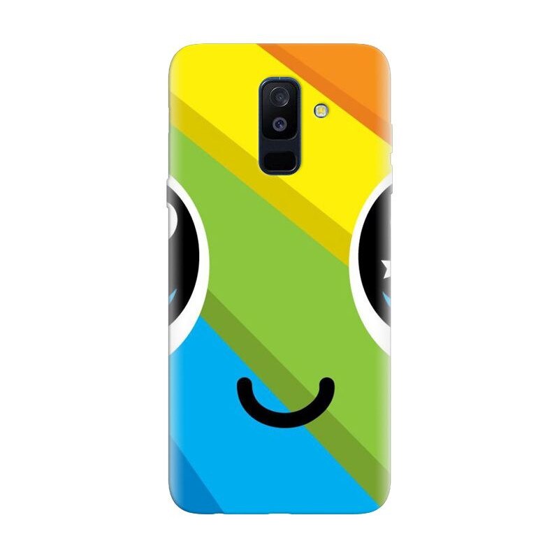 Husa silicon pentru Samsung Galaxy J8 Plus 2018, Happy Face