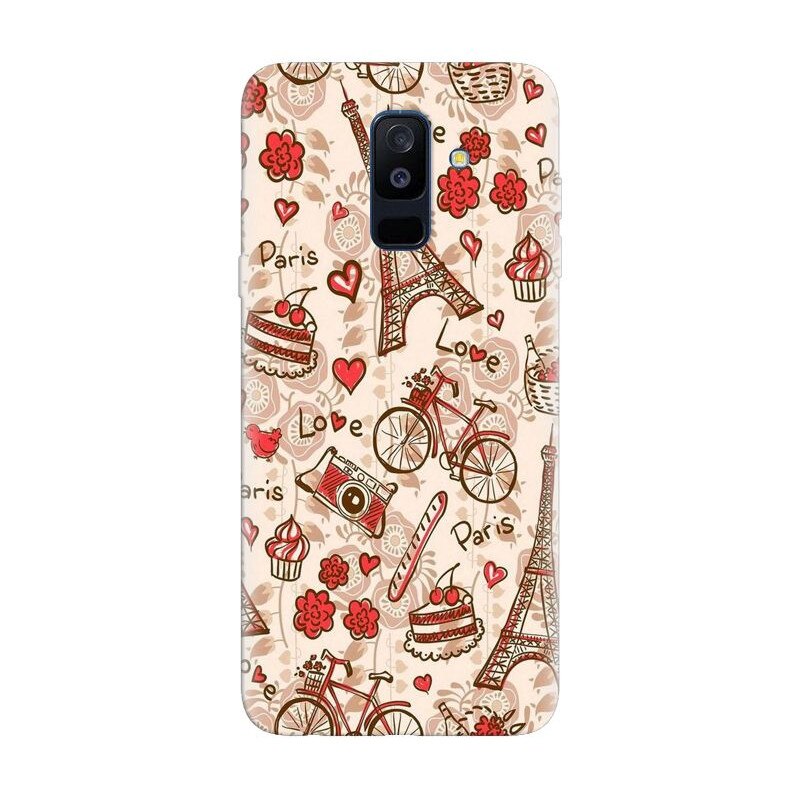 Husa silicon pentru Samsung Galaxy J8 2018, Paris Love