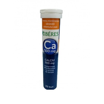 Calciu 500mg Beres 20cpr Calciu 500mg Beres 20cpr