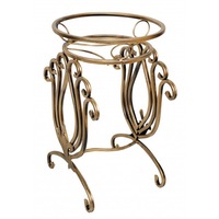 Suport flori metalic, Amar, KWK-10-1361, pentru unul ghivece ,culoare aurie