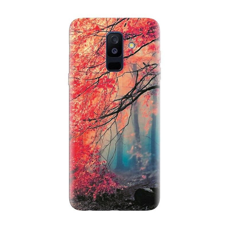 Husa silicon pentru Samsung Galaxy J8 2018, Morning Fog Inest Nature