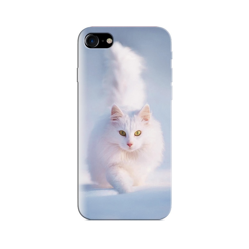 Husa Iphone 8 Beautiful White Cat Best Background