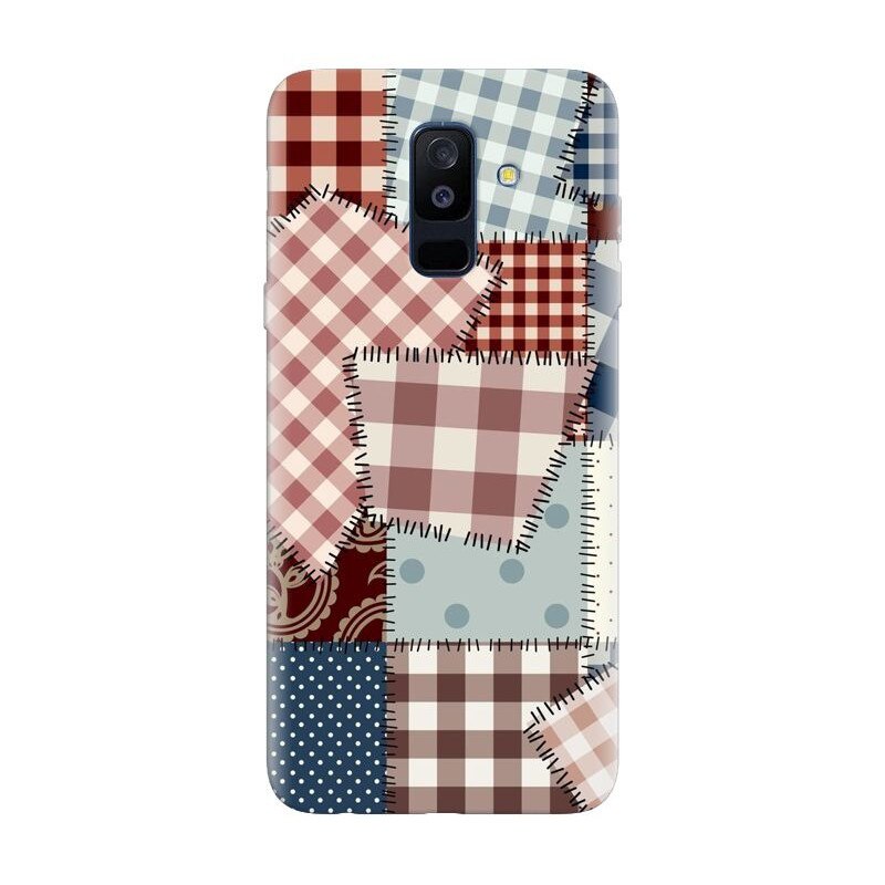 Husa silicon pentru Samsung Galaxy J8 2018, Patchwork Vector