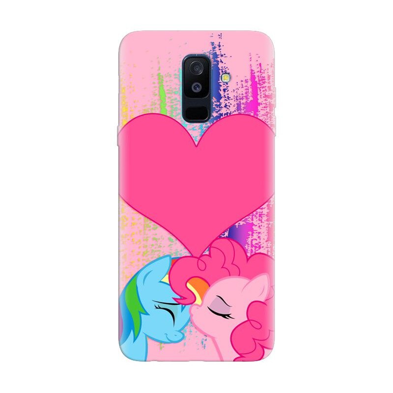 Husa silicon pentru Samsung Galaxy A6 Plus 2018, Pinkie Kiss