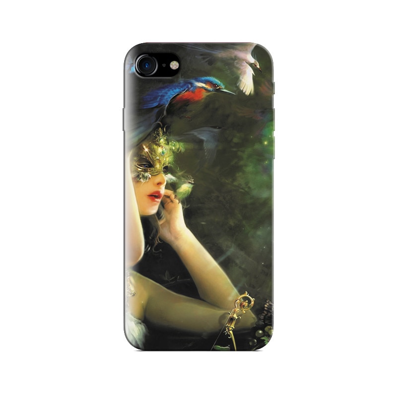 Husa Iphone 5s Birds With Beautiful Girl Fantasy Art