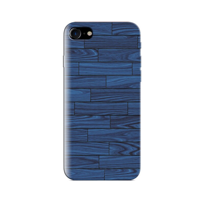 Husa Iphone 8 Basic Blue Wooden