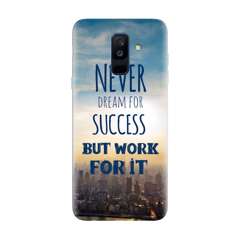 Husa silicon pentru Samsung Galaxy J8 2018, Never Dream