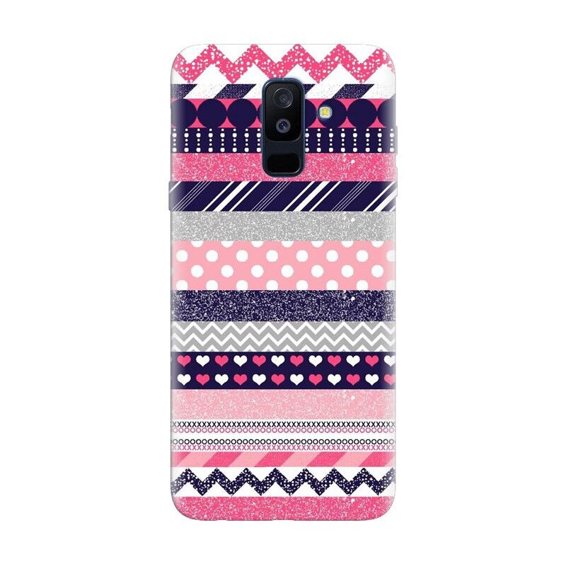 Husa silicon pentru Samsung Galaxy J8 Plus 2018, Love Pattern