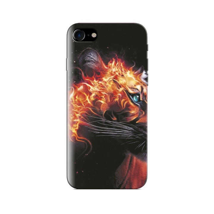 Iphone 5s tok Burning Tiger Wild Animal Unseen Hqs
