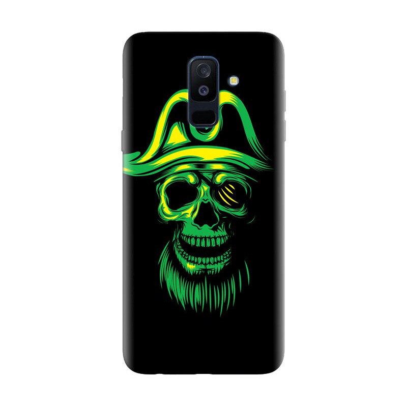 Husa silicon pentru Samsung Galaxy J8 Plus 2018, Pirate Skull