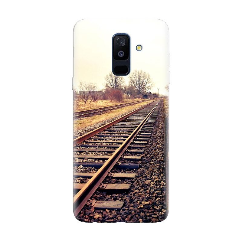 Husa silicon pentru Samsung Galaxy J8 Plus 2018, Railroad