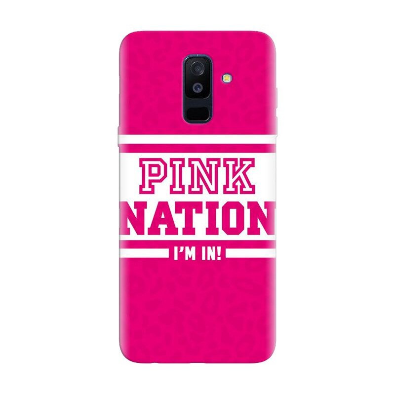 Husa silicon pentru Samsung Galaxy J8 2018, Pink Nation