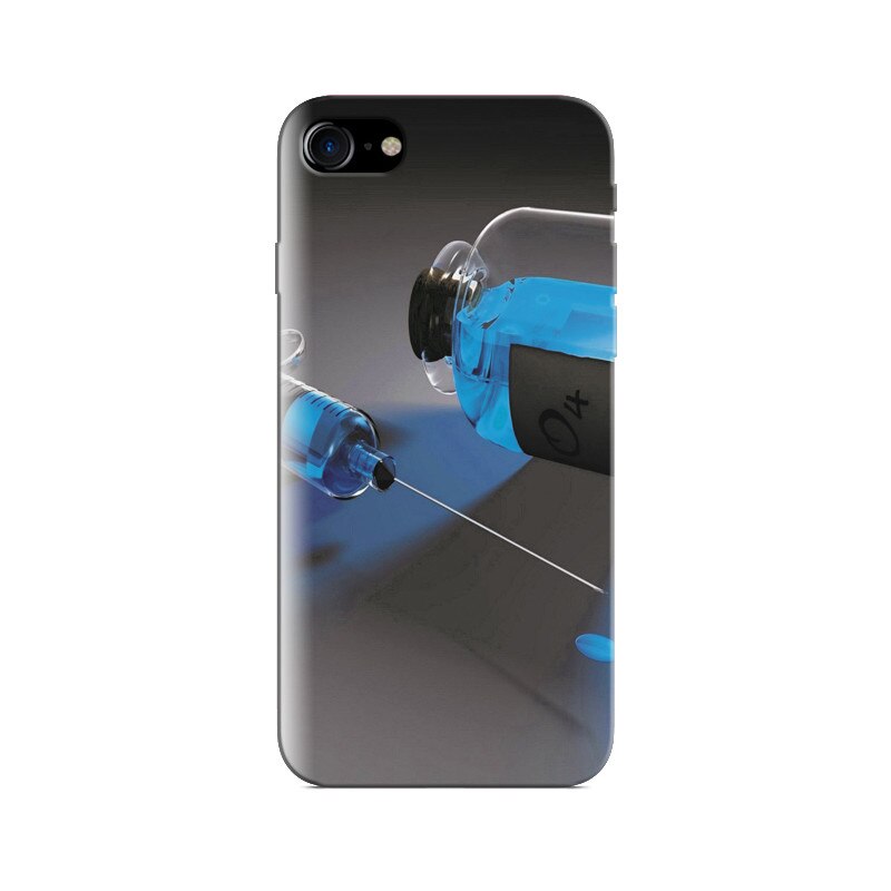 Husa Iphone 8 Blue Liquid Drug In Glass Bottle