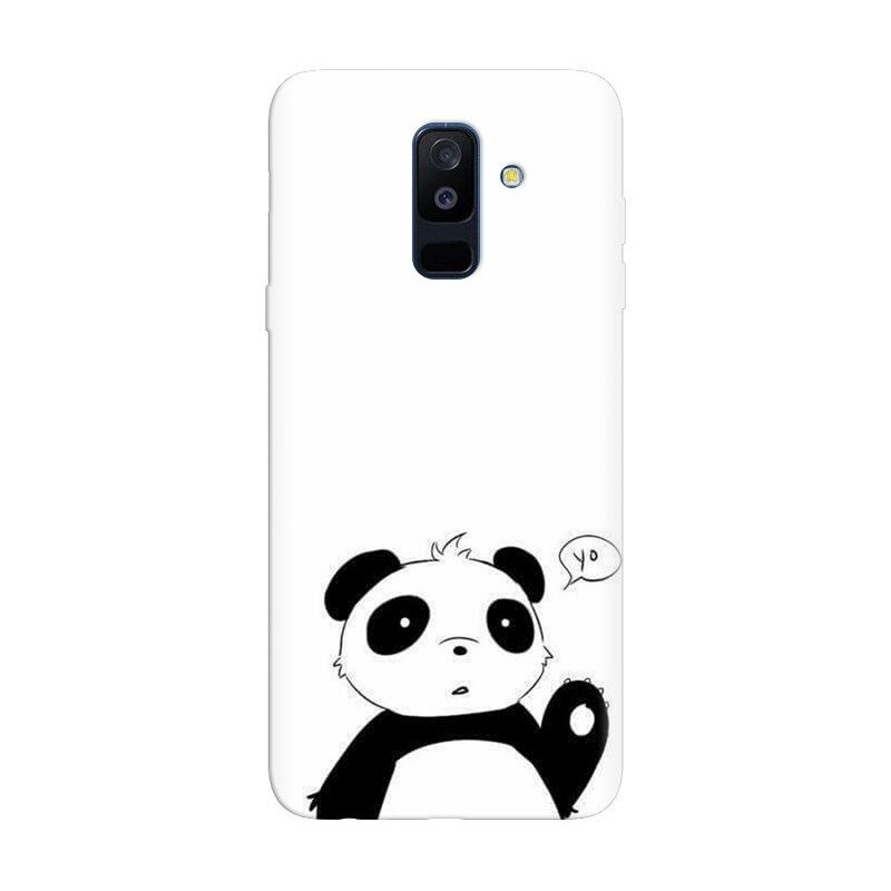 Husa silicon pentru Samsung Galaxy A6 Plus 2018, Panda Cellphone