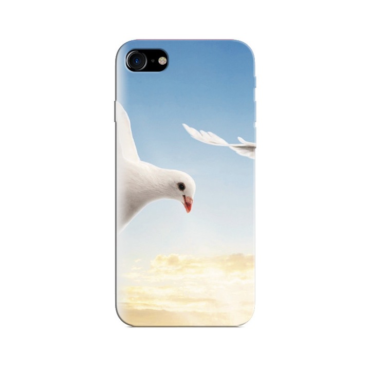 Husa Iphone 5s aranyos és gyönyörű fehér galamb repül az égen