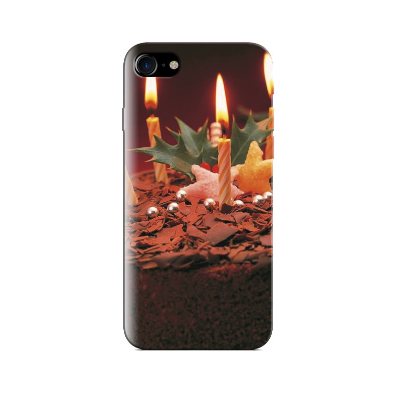 Husa Iphone 5s Chocolate Cake With Stars And Lighting Candles Hd Photos