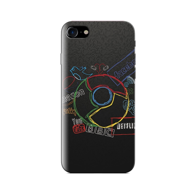 Husa Iphone 5s Chrome And Social Networks