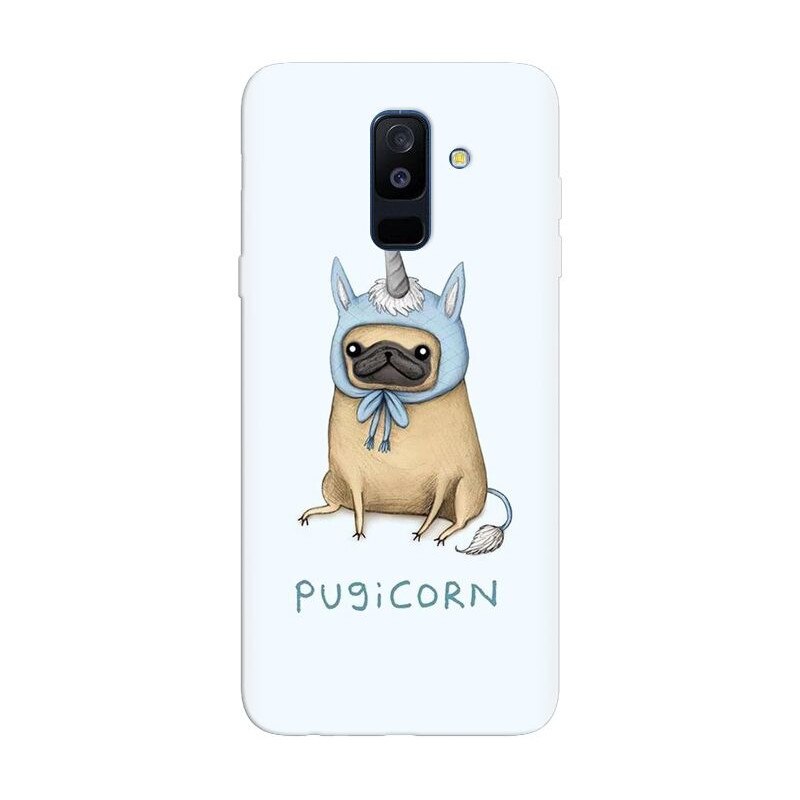 Husa silicon pentru Samsung Galaxy A6 Plus 2018, Pugicorn