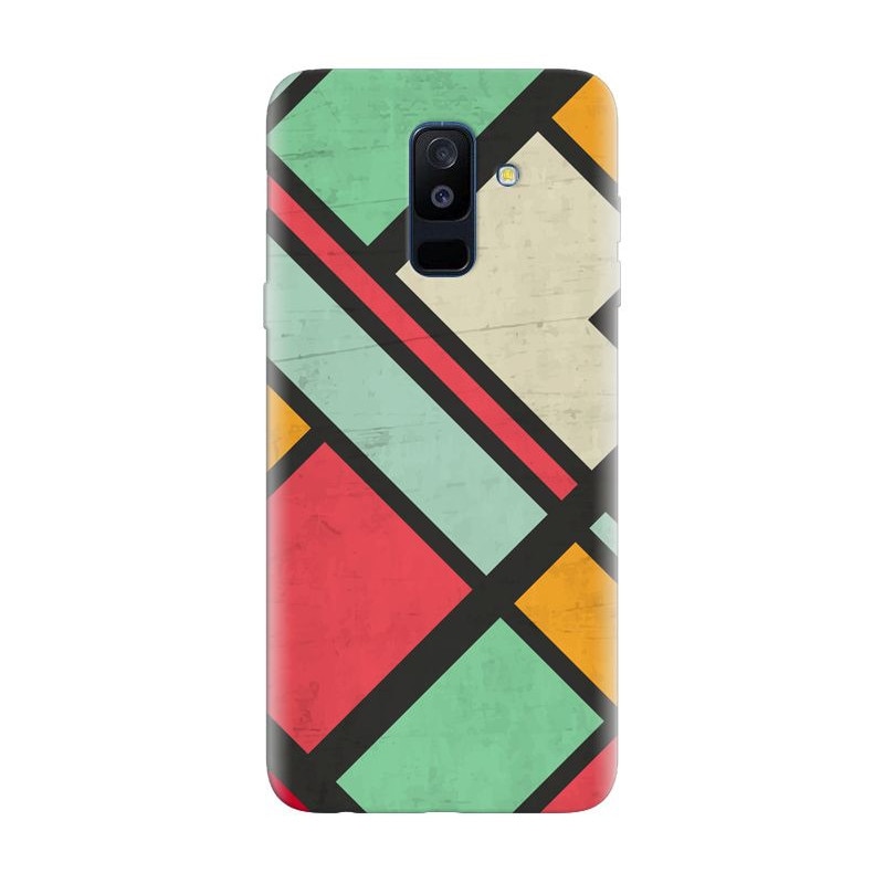 Husa silicon pentru Samsung Galaxy J8 2018, Retro Grunge