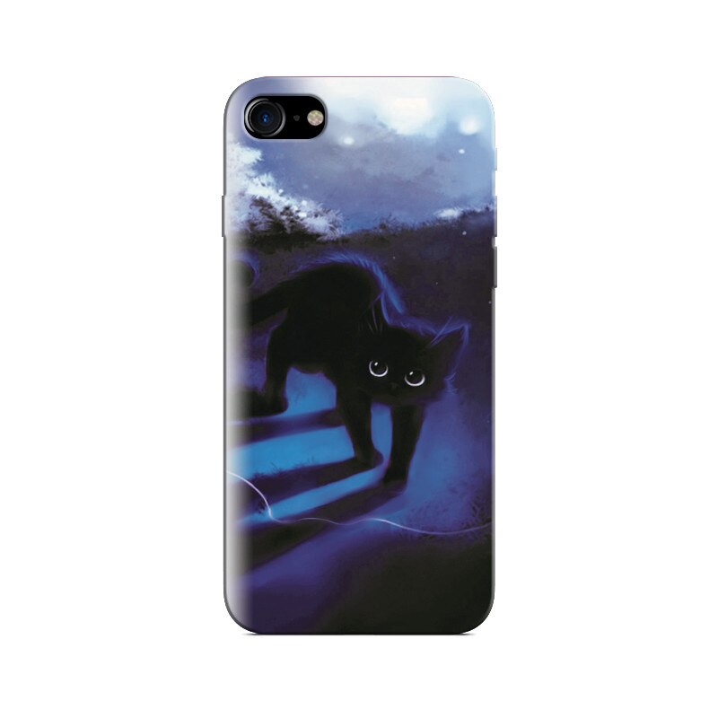 Husa Iphone 5s Cute Art Of Black Kitty Hqs