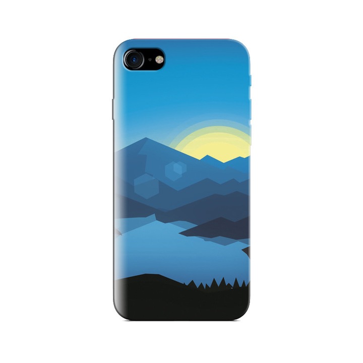 Husa Iphone 5s Forest Mountains Sunset Cool Weather Minimalism Yn