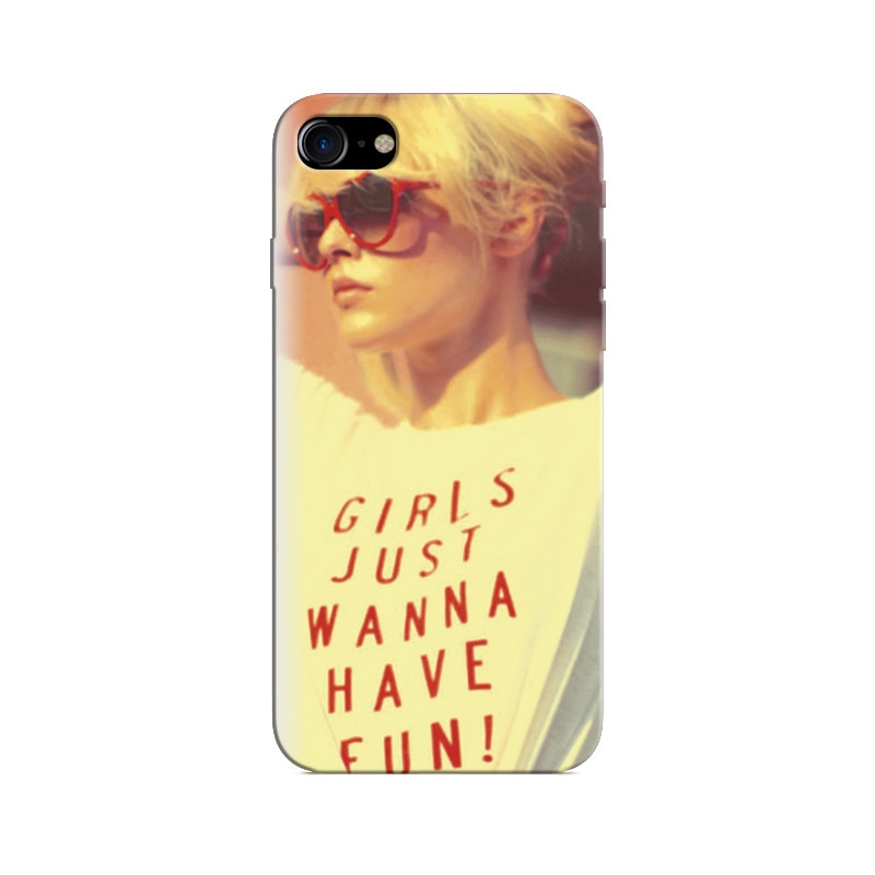 Husa Iphone 8 Girls Just Wanna Have Fun T Shirt