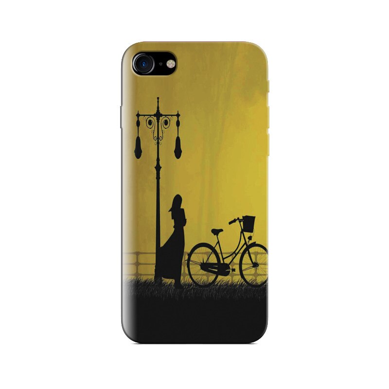 Husa Iphone 5s Girl With Cycle At Evening High Definition Photos