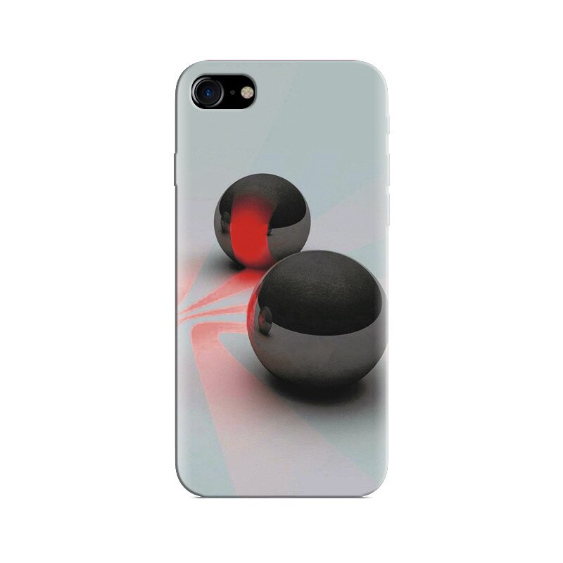 Husa Iphone 5s Lighting Black And Red Balls Nice