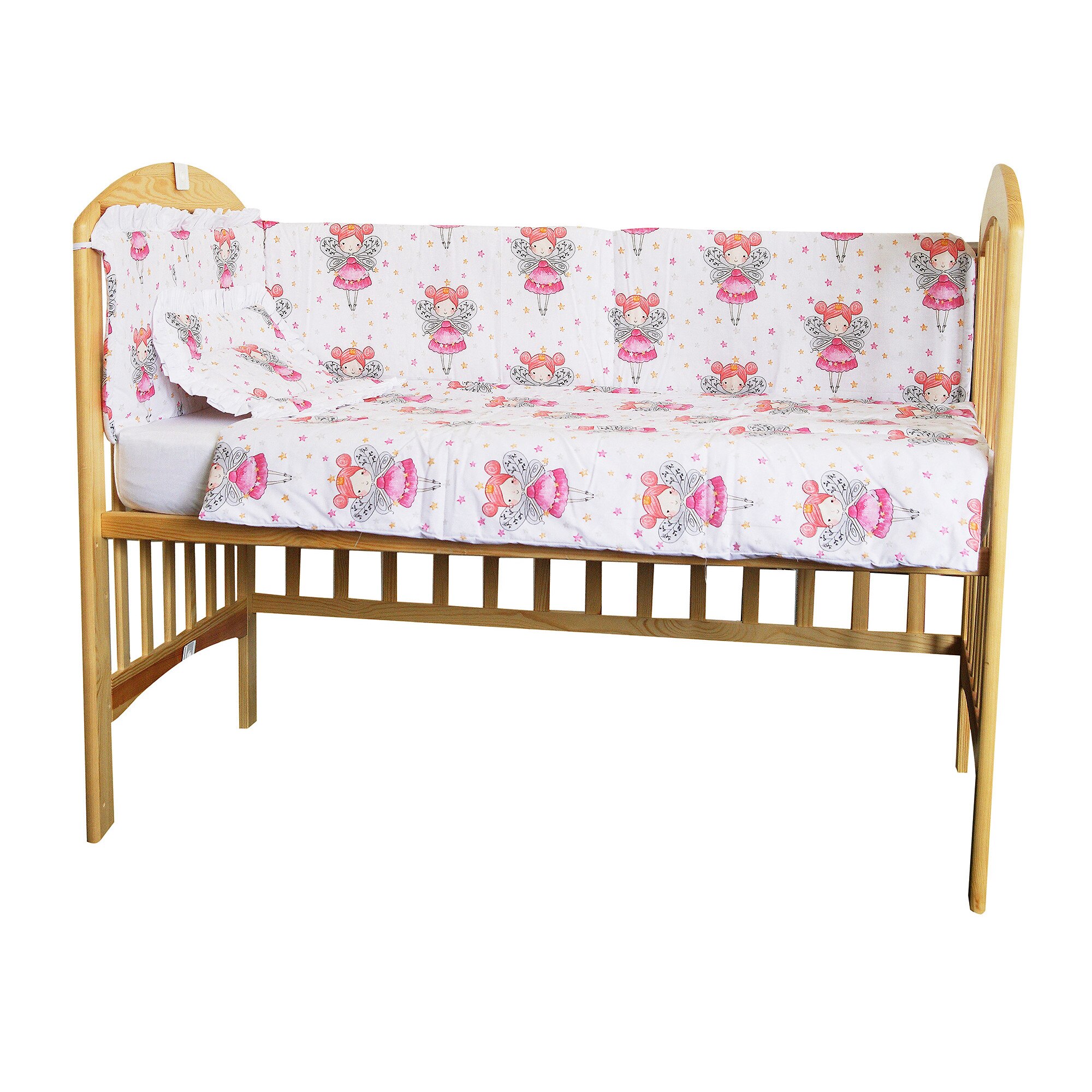 Set aparatoare patut, Printesa Fluture, 120 x 60 cm