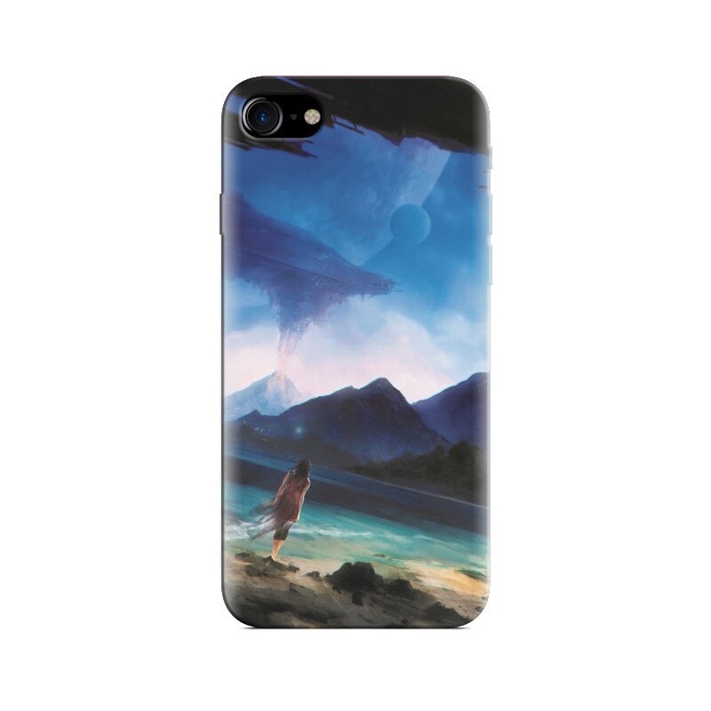 Husa Iphone 7 Lovely Art Of Girl And Mountain