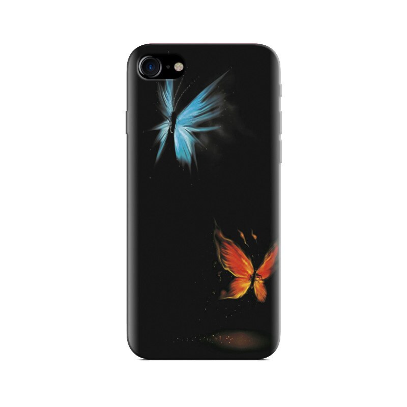 Husa Iphone 8 Lighting Butterfly With Black Backgroundes