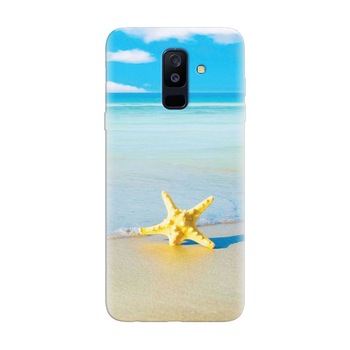 Husa silicon pentru Samsung Galaxy A6 Plus 2018, Starfish Beach Husa silicon pentru Samsung Galaxy A6 Plus 2018, Starfish Beach
