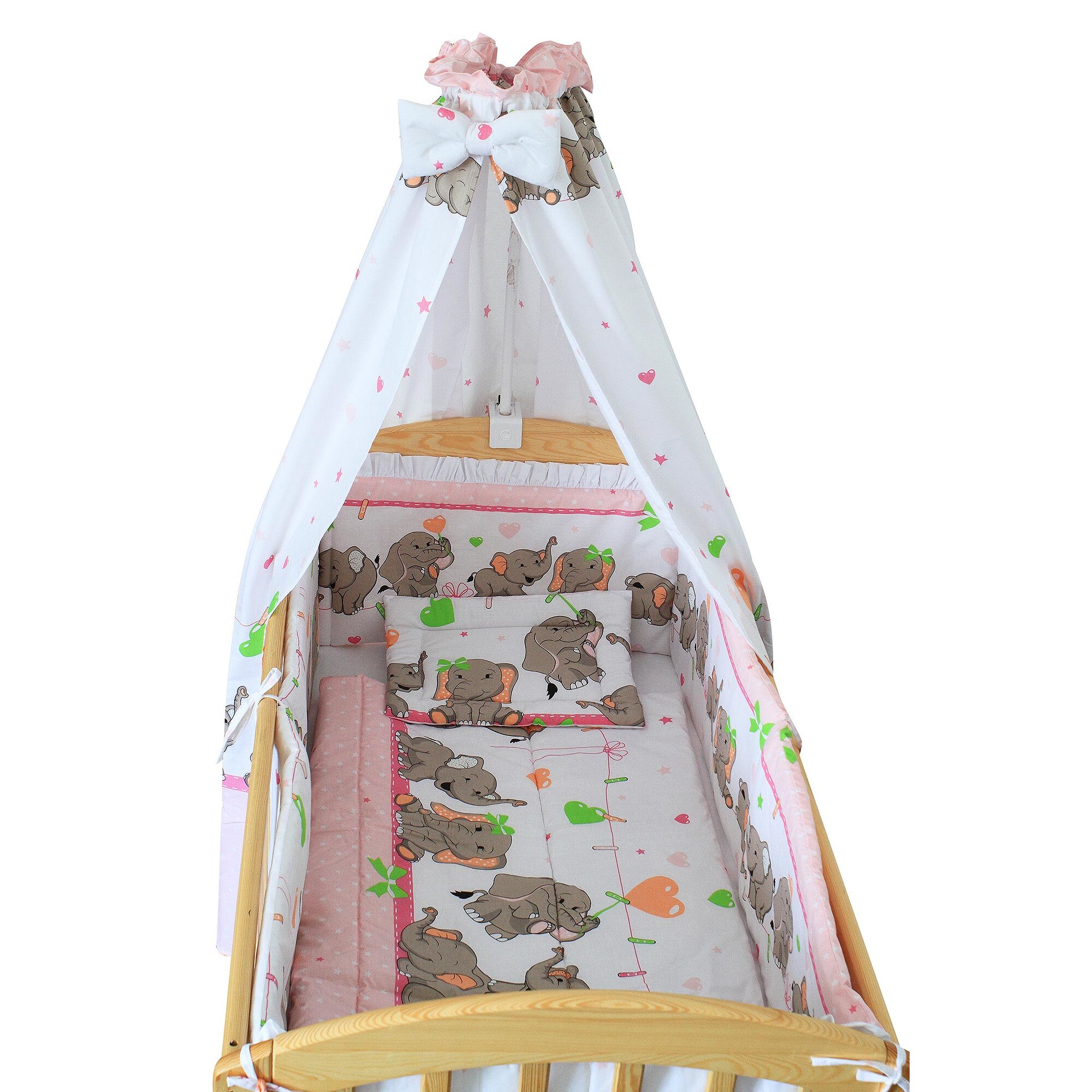 Baldachin patut, Elefant roz sir, 200 x 150 cm
