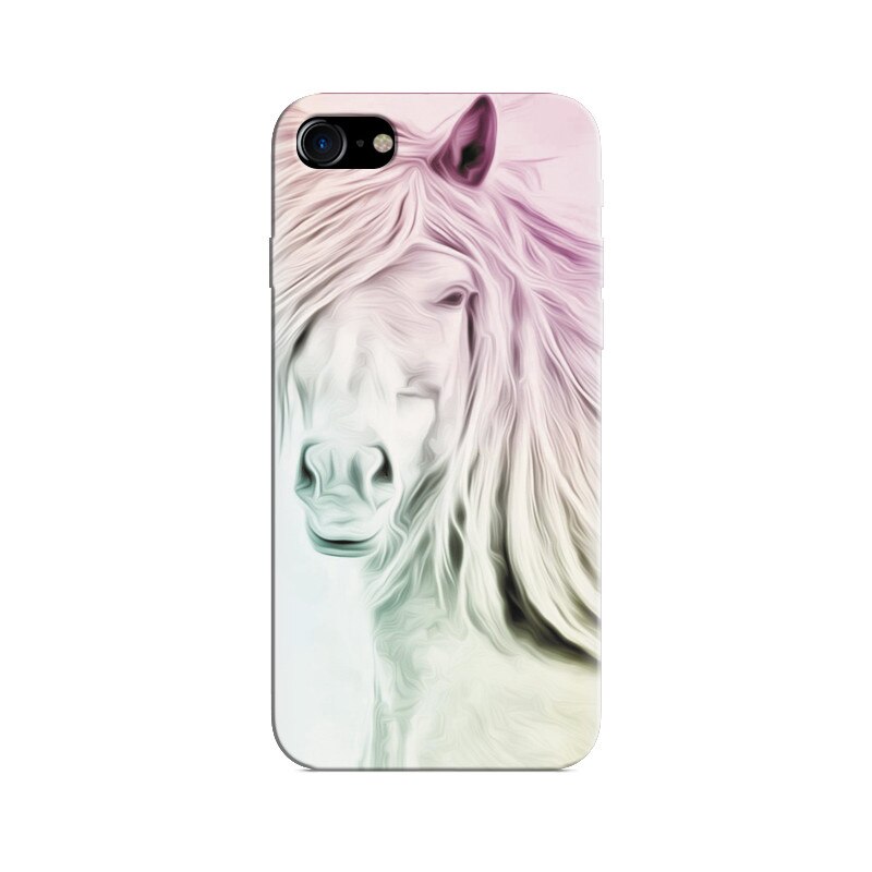 Husa Iphone 5s Lovely White Horse Art High Definitions