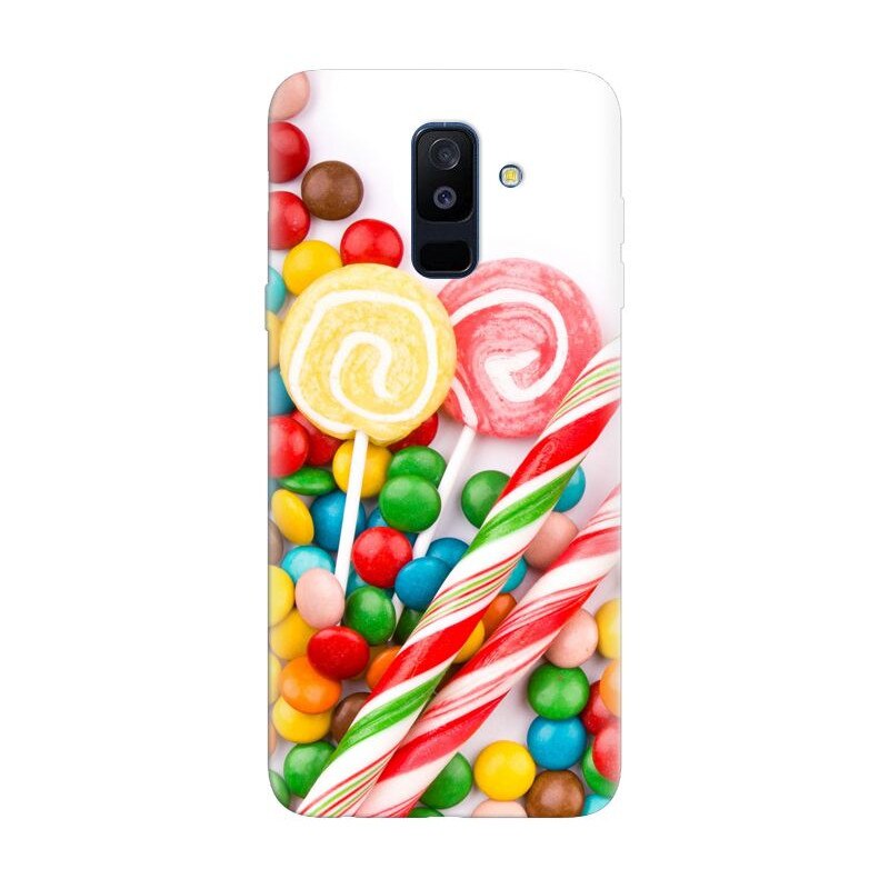 Husa silicon pentru Samsung Galaxy A6 Plus 2018, Sweet Colorful Candy