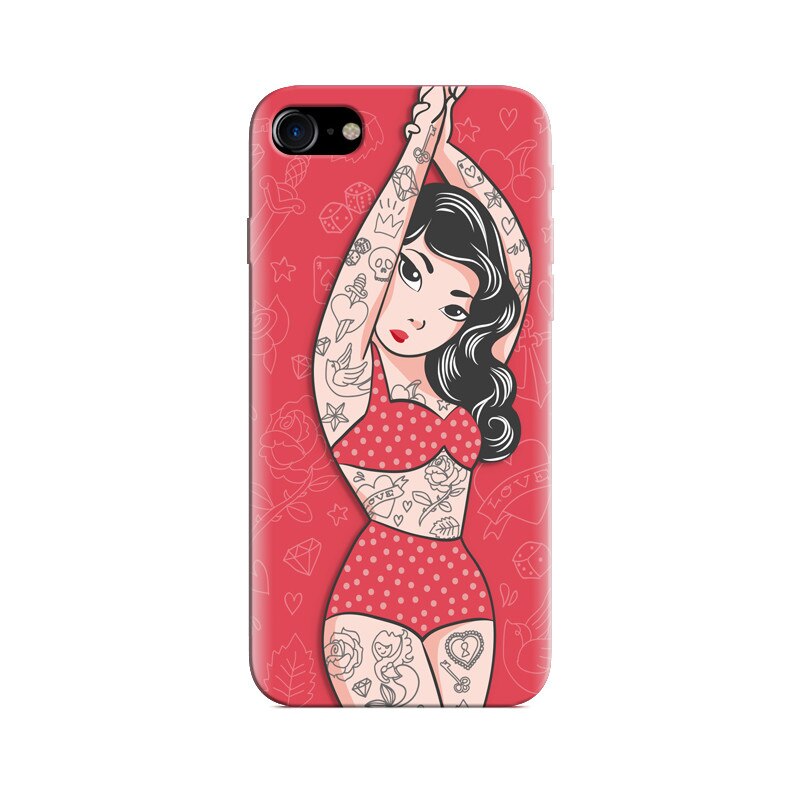 Husa Iphone 8 Pin Up Girl Tattoo