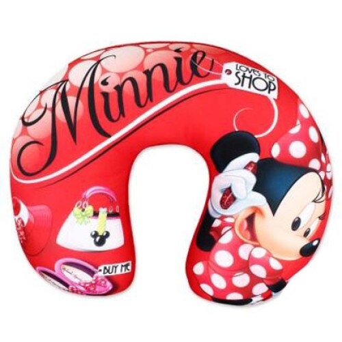 Perna pentru gat, calatorii, Minnie Mouse, rosie