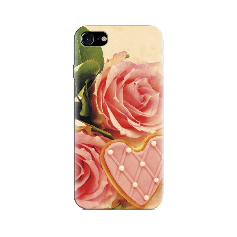 Husa Iphone 7 Pink Roses And Delicious Heart