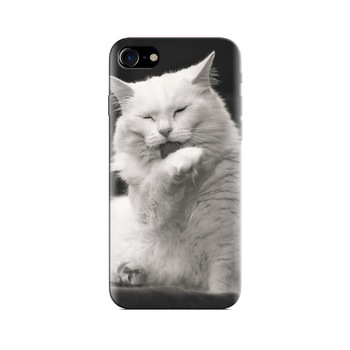 Husa Iphone 7 White And Beautiful Animal Cat Good Husa Iphone 7 White And Beautiful Animal Cat Good