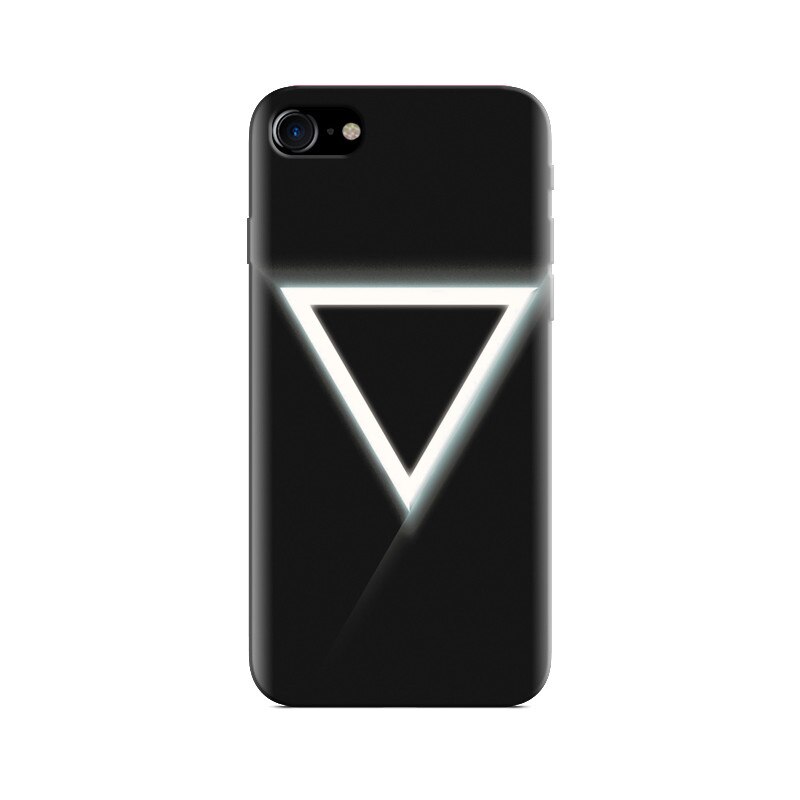 Husa Iphone 7 White Triangle With Black Background