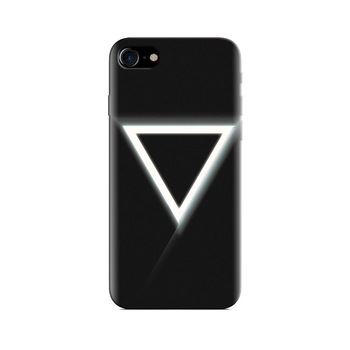 Husa Iphone 7 White Triangle With Black Background Husa Iphone 7 White Triangle With Black Background