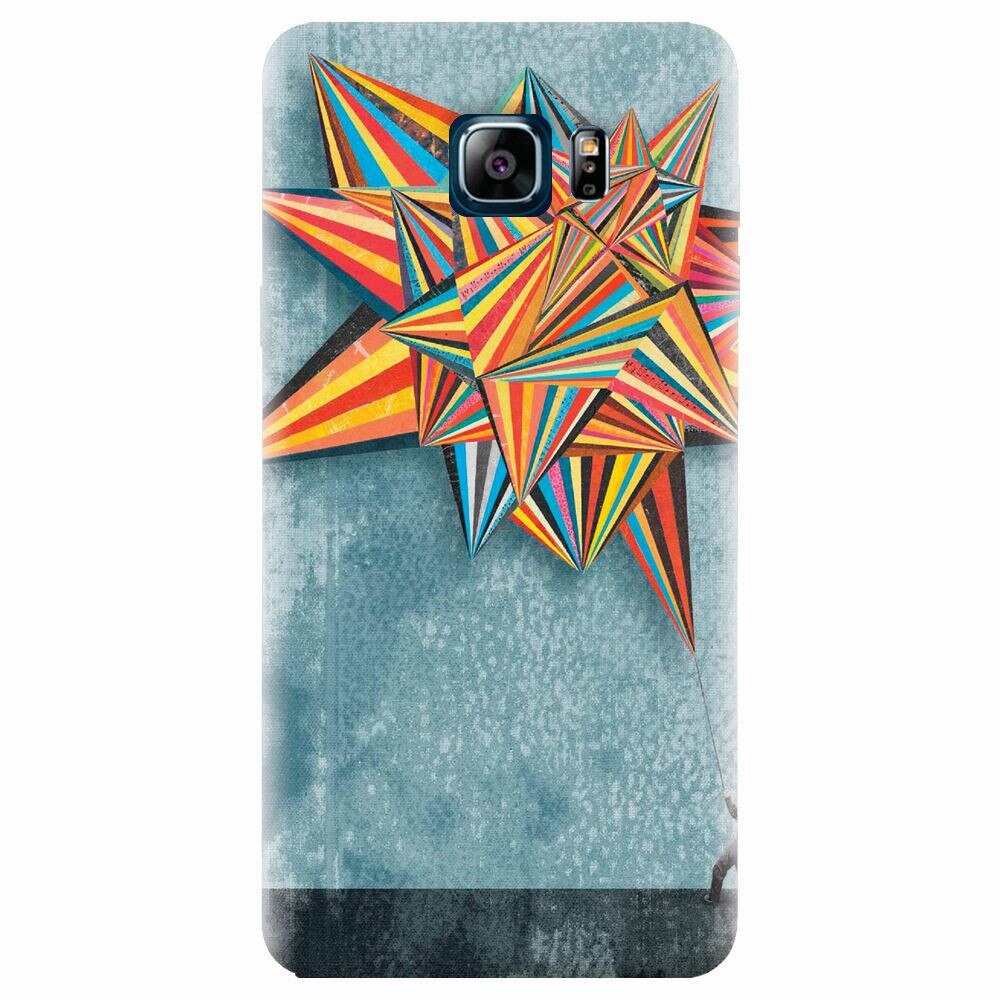 Husa silicon pentru Samsung Galaxy Note 5, Abstract Colorful Balloon Triangles