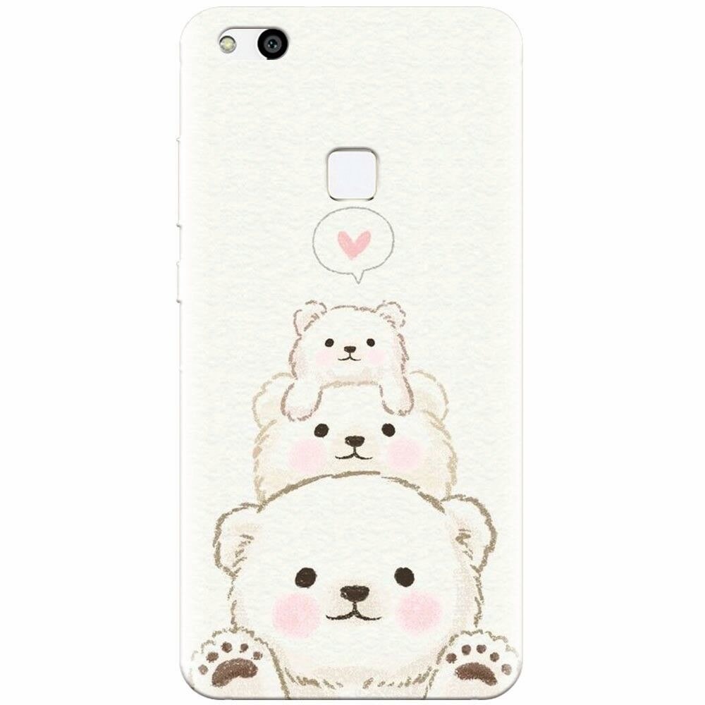 Husa silicon pentru Huawei P10 Lite, Bear Family