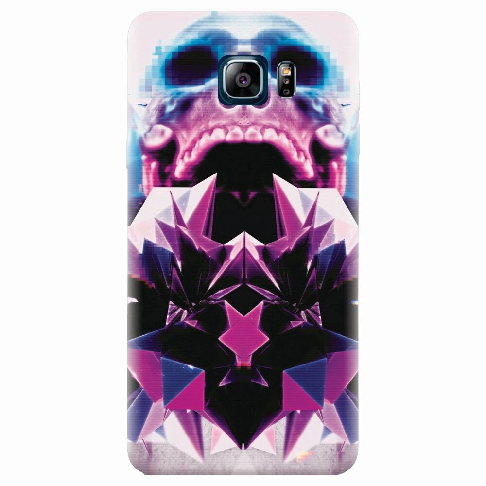 Husa silicon pentru Samsung Galaxy Note 5, Abstract Framed Skull