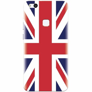 Husa silicon pentru Huawei P10 Lite, UK Flag Illustration Husa silicon pentru Huawei P10 Lite, UK Flag Illustration